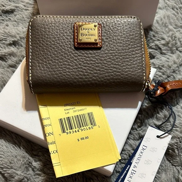 Dooney & Bourke Gray Leather Key Case - Picture 7 of 7